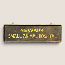 Load image into Gallery viewer, Early Newark 'Small Animal Hospital' Schmaltz Trade Sign