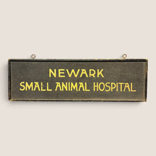 Load image into Gallery viewer, Early Newark 'Small Animal Hospital' Schmaltz Trade Sign