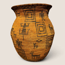 Load image into Gallery viewer, Early Western Apache Figural Basketry Olla