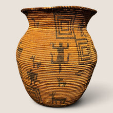 Load image into Gallery viewer, Early Western Apache Figural Basketry Olla