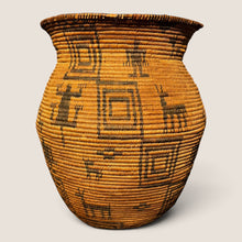 Load image into Gallery viewer, Early Western Apache Figural Basketry Olla