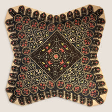 Load image into Gallery viewer, Exceptional Early American Folk Art Wool-Appliqué Table Cover with Birds and Flowers