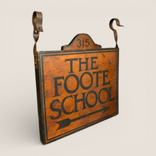 Load image into Gallery viewer, Historic Double-Sided Wooden Trade Sign for The Foote School - New Haven, Connecticut
