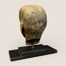 Load image into Gallery viewer, 19th C American Folk Art Carved Wooden Head Fragment