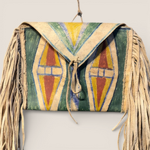 Load image into Gallery viewer, Rare Blackfoot (Niitsitapi) Painted Parfleche Medicine Case