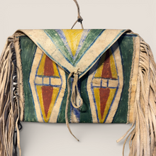 Load image into Gallery viewer, Rare Blackfoot (Niitsitapi) Painted Parfleche Medicine Case