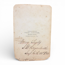 Load image into Gallery viewer, IDd Civil War CDV of Sgt. Solomon D. Hagenbuch, 53rd PA Infantry — KIA at Petersburg, June 16, 1864