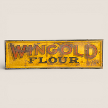 Load image into Gallery viewer, Rare Early Painted Metal Wingold Flour Advertising Sign