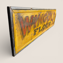 Load image into Gallery viewer, Rare Early Painted Metal Wingold Flour Advertising Sign