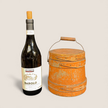 Load image into Gallery viewer, Diminutive 19th Century American Firkin in Original Orange Paint