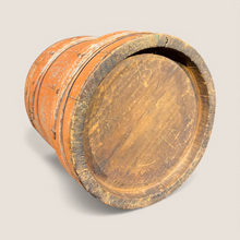 Load image into Gallery viewer, Diminutive 19th Century American Firkin in Original Orange Paint