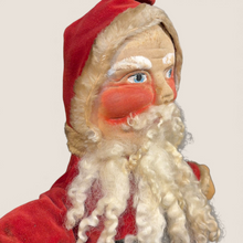 Load image into Gallery viewer, Charming Early 20th Century German Cloth &amp; Painted-Face Santa Figure