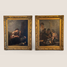Load image into Gallery viewer, Rare Pair of 18th C. Old Master Paintings After Bartolomé Esteban Murillo (Spanish, 1617-1682)