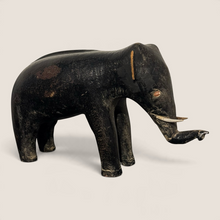 Load image into Gallery viewer, Hand Carved &amp; Painted Wooden Elephant