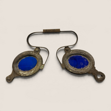 Load image into Gallery viewer, Exceptional 19th C. Optometrist’s Trade Sign with Blue Glass Lenses