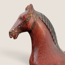 Load image into Gallery viewer, Pair of Hand Carved 19th C Wooden Horse Figurines