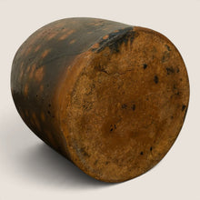 Load image into Gallery viewer, Ziebarth's Antiques handcrafted stoneware crock with a rustic charcoal and amber speckled glaze finish.